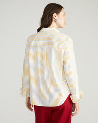 Henning x US Madison Shirt - Yellow Multi Stripe