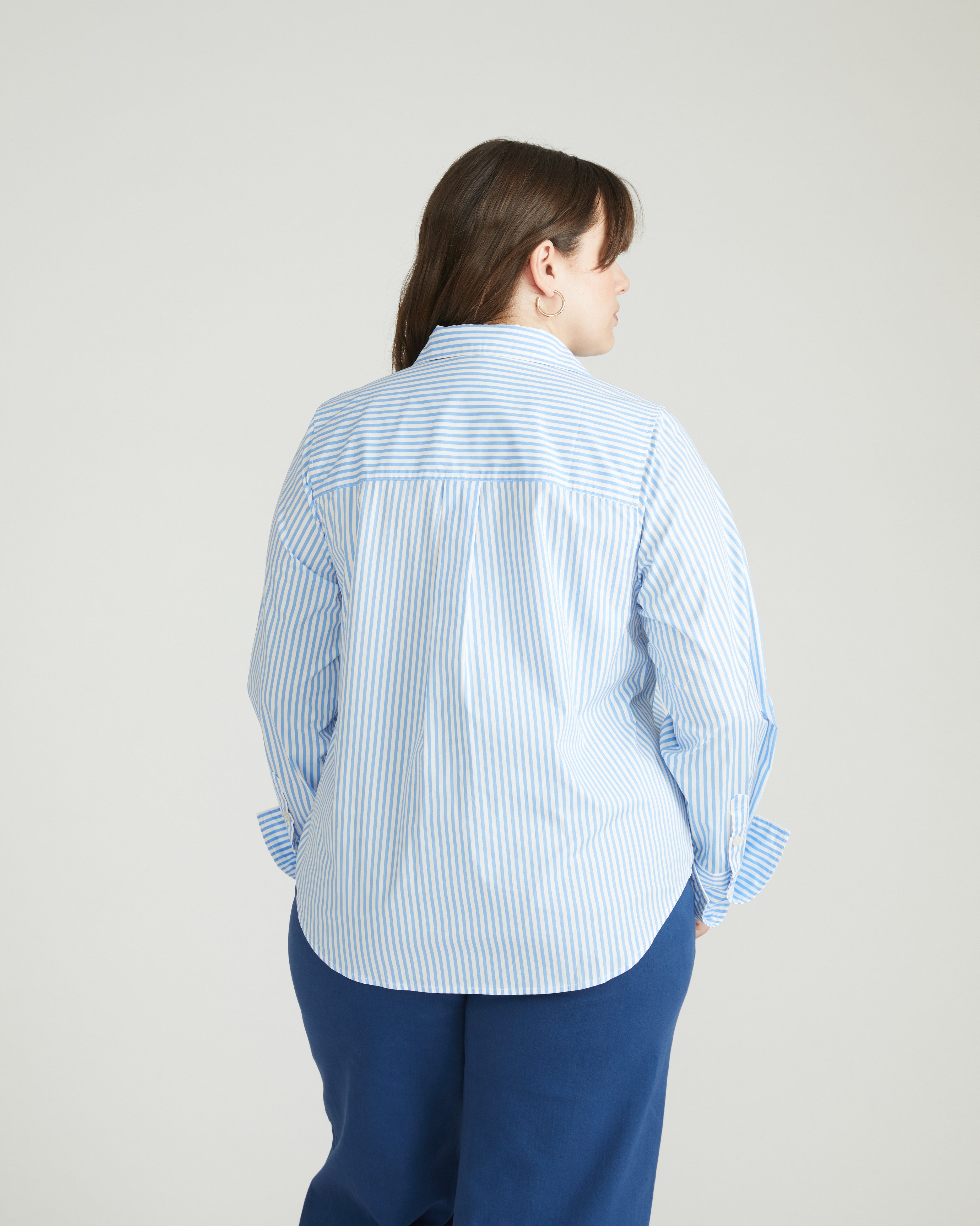 Henning x US Madison Shirt - Blue/White Stripe