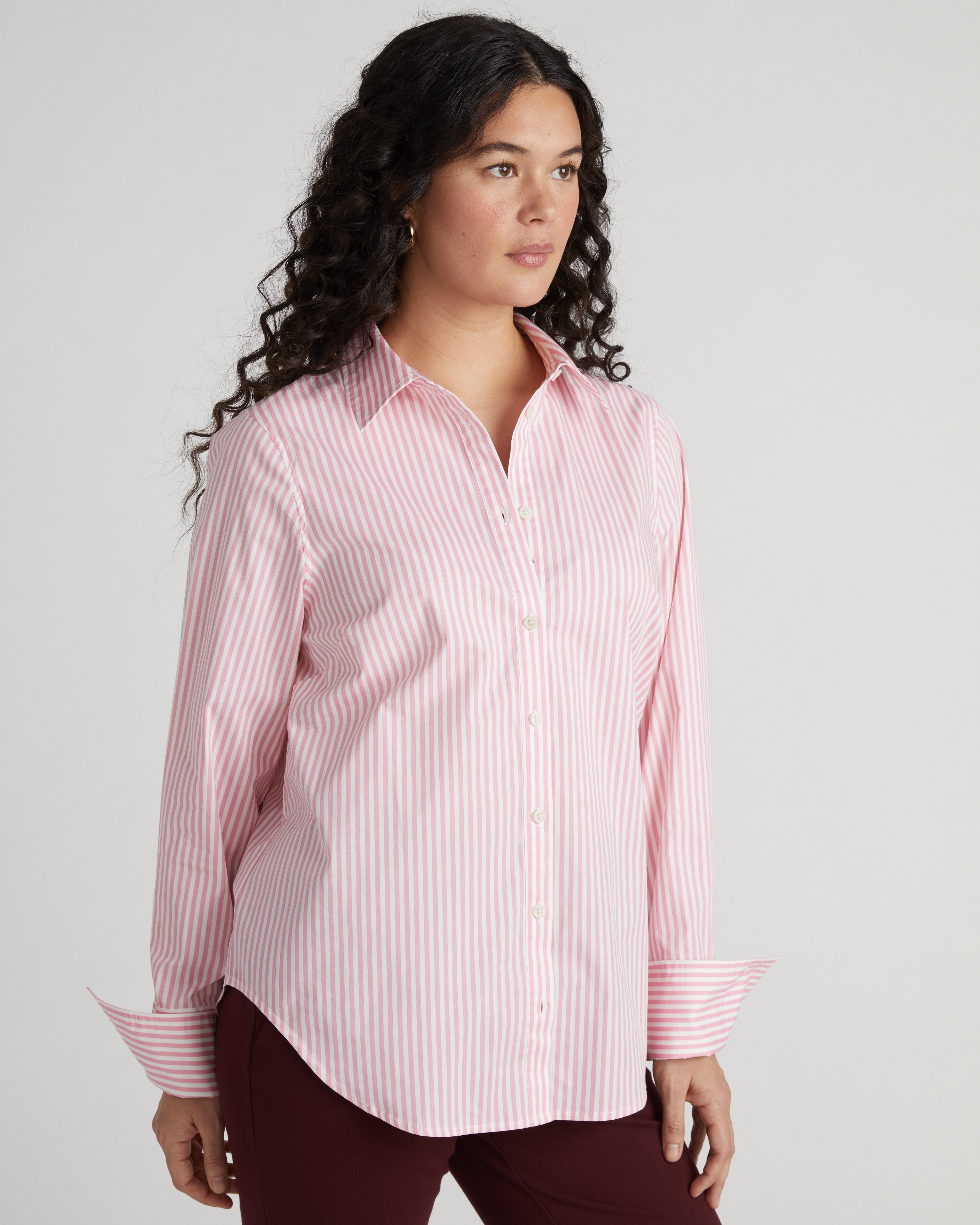 Henning x US Madison Shirt - Pink/White Stripe
