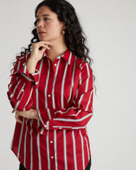 Henning x US Madison Shirt - Red/Black/White Stripe