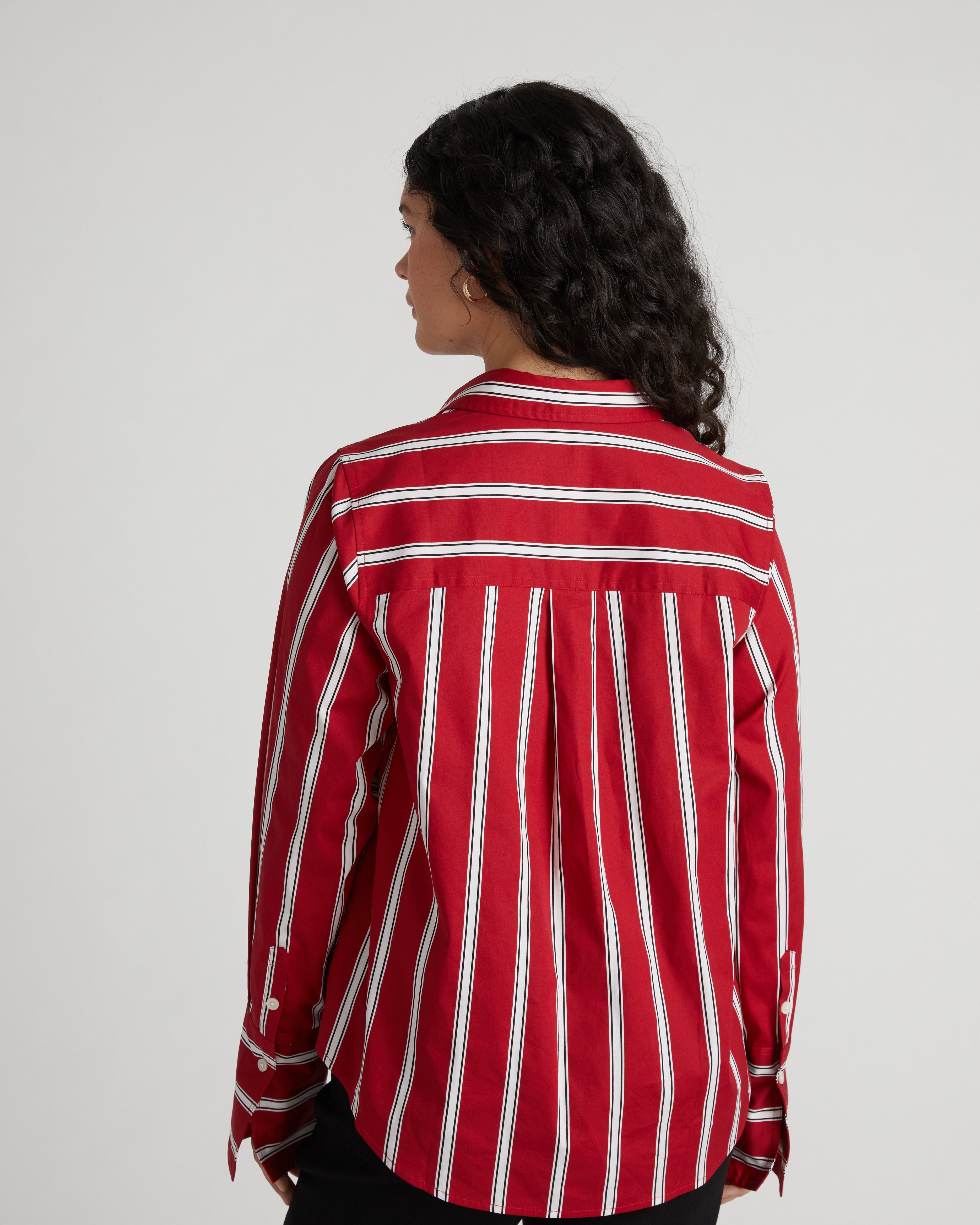 Henning x US Madison Shirt - Red/Black/White Stripe