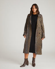 Henning x US Park Soft Trench - Shadow Leopard Print