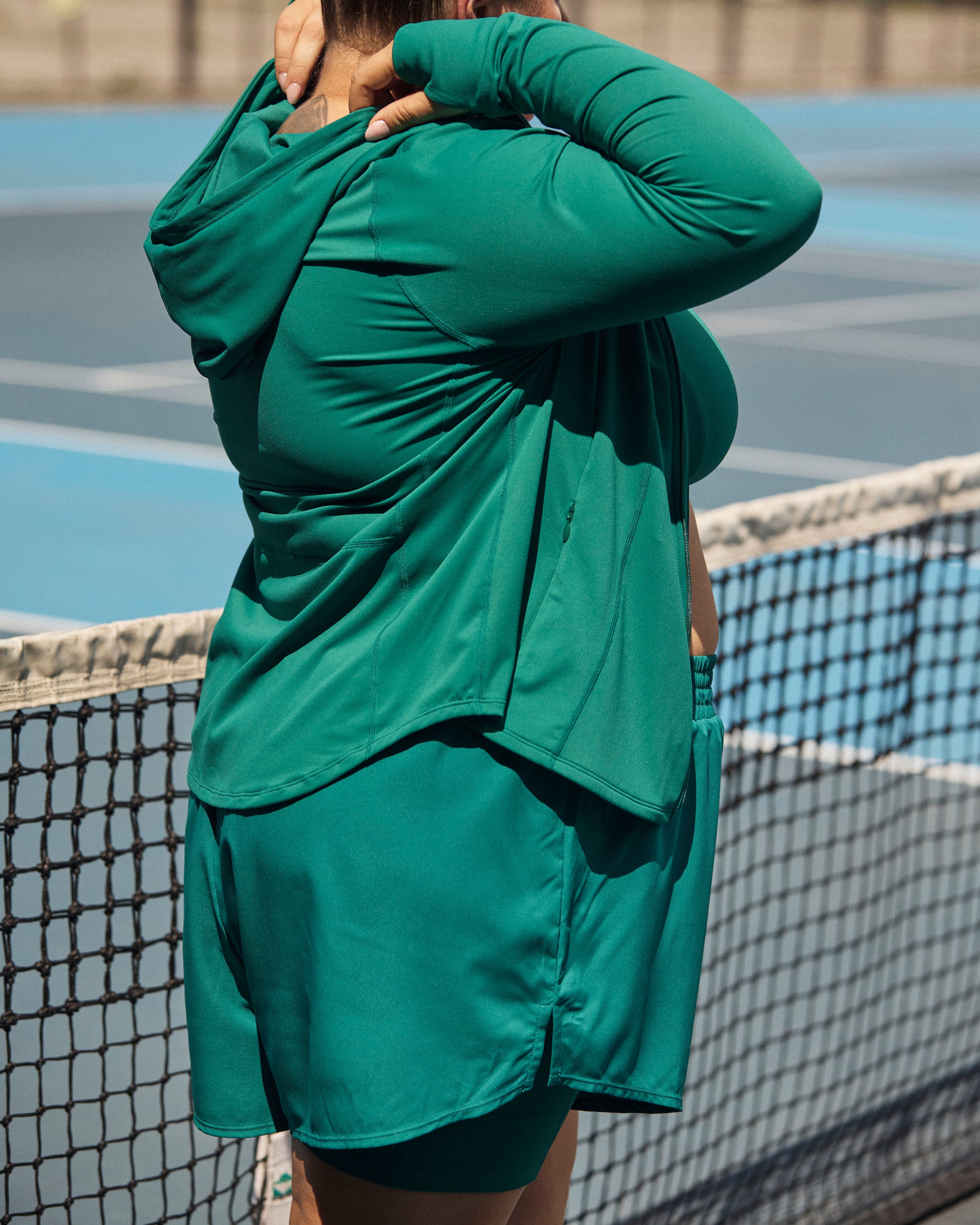 Next-to-Naked Hooded Zip Jacket - Aventurine