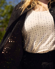 Hudson Liquid Jersey Tank - Galactic Print in Ecru