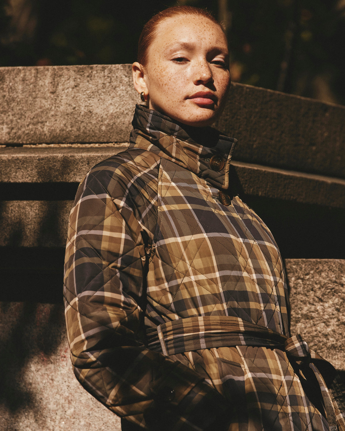 Nehra Quilted Coat - Scottish Breakfast Plaid