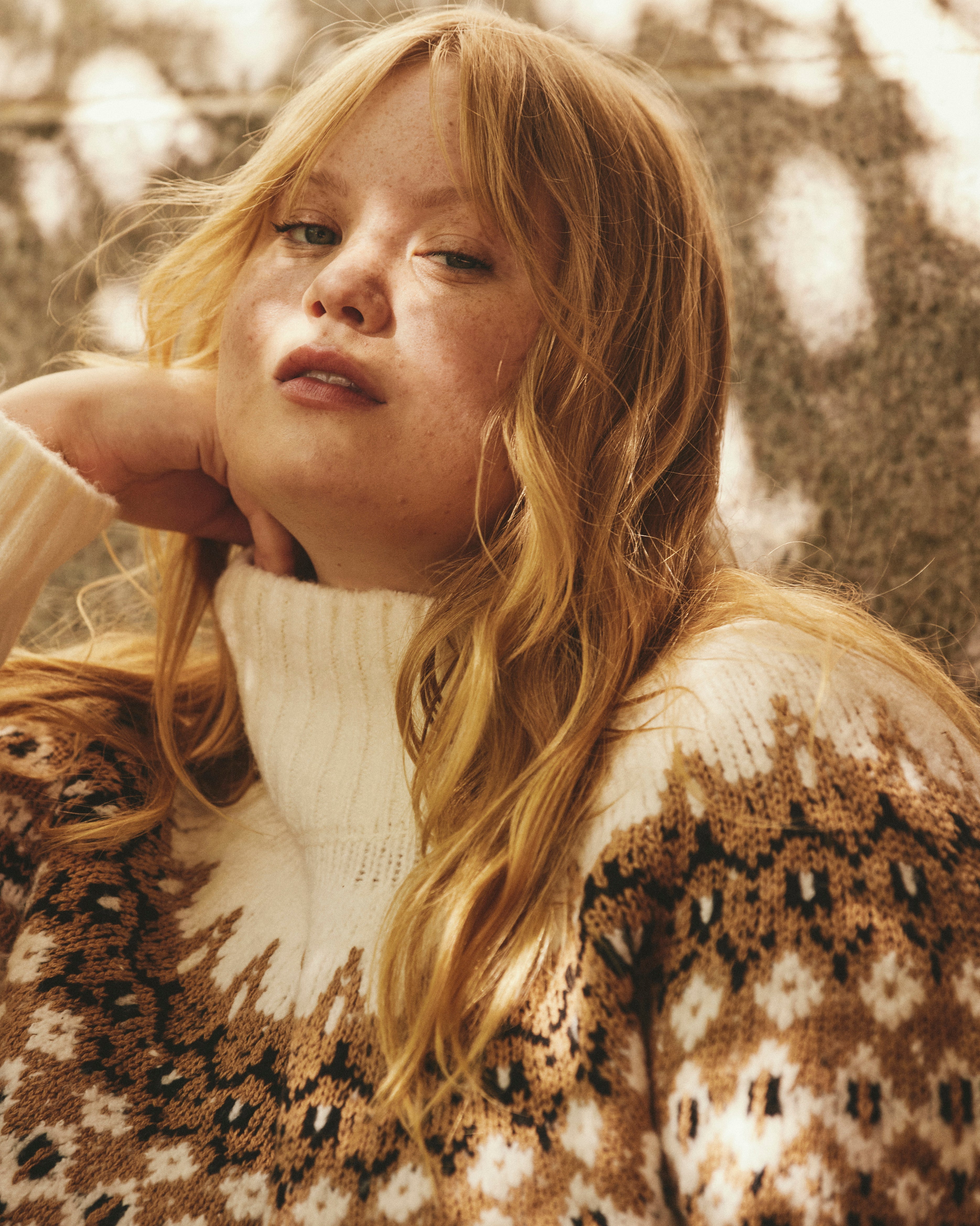 Fair Isle Sweater - Cream Fair Isle