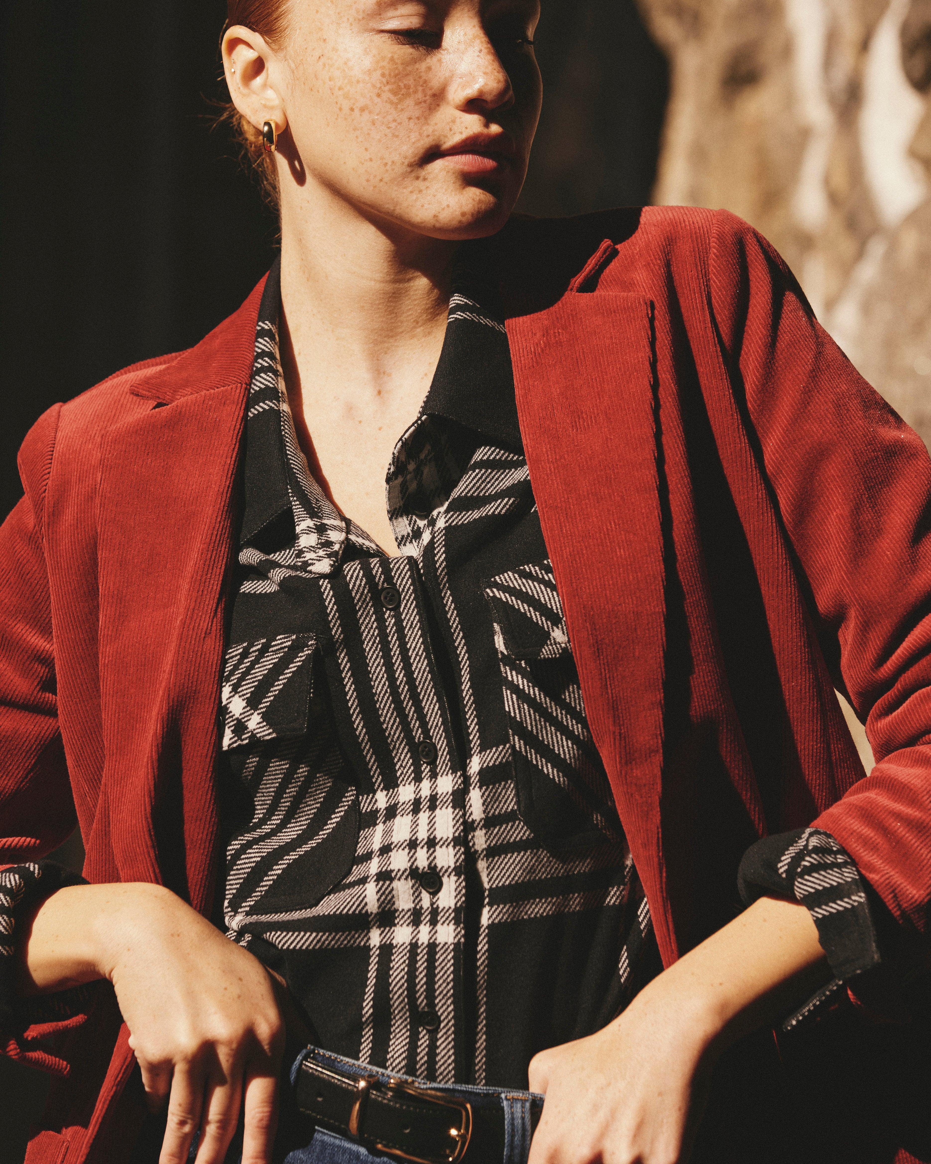 Maine Stretch Flannel Shirt - Highland Hug Black Plaid