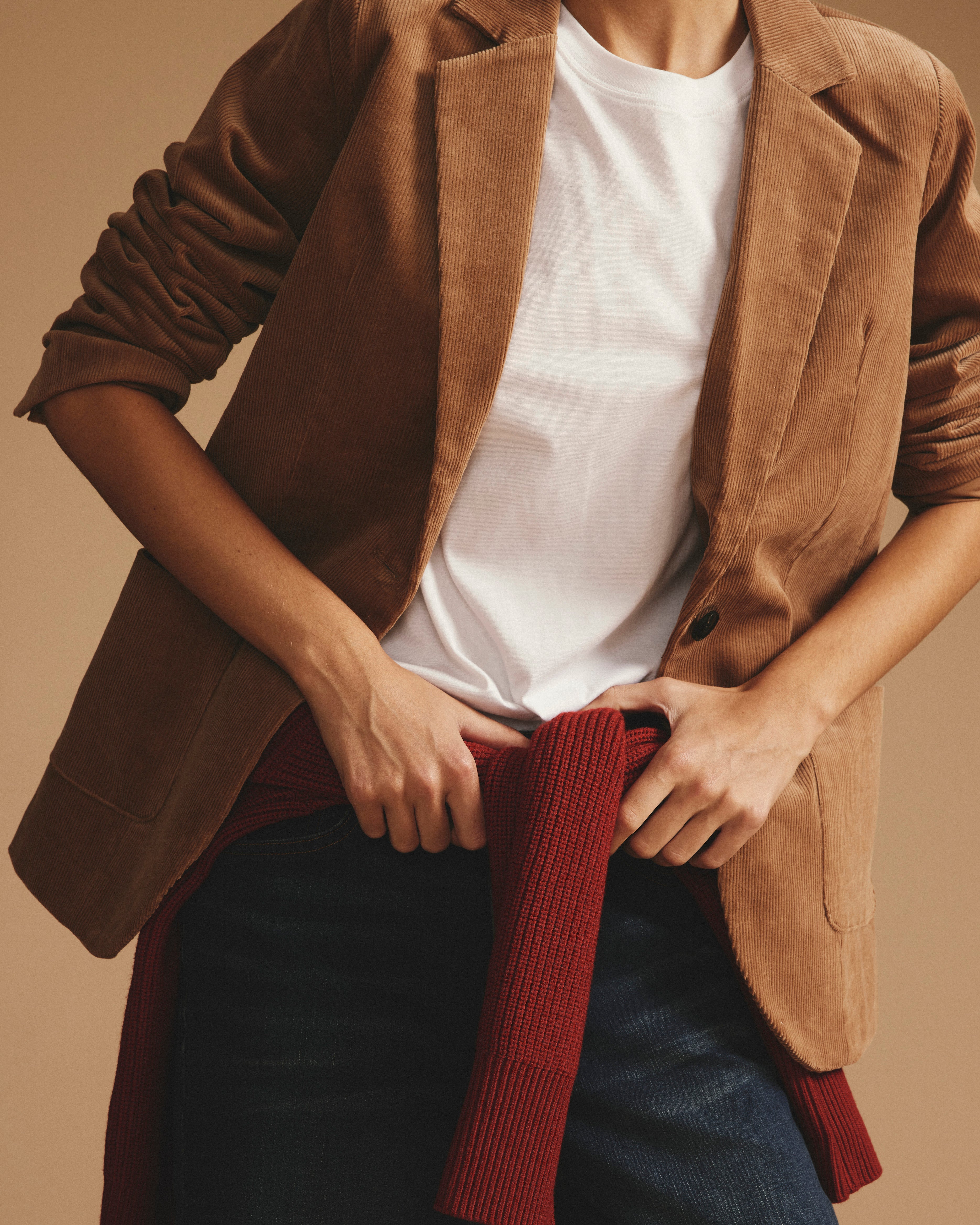 Davis Corduroy Blazer - Classic Camel