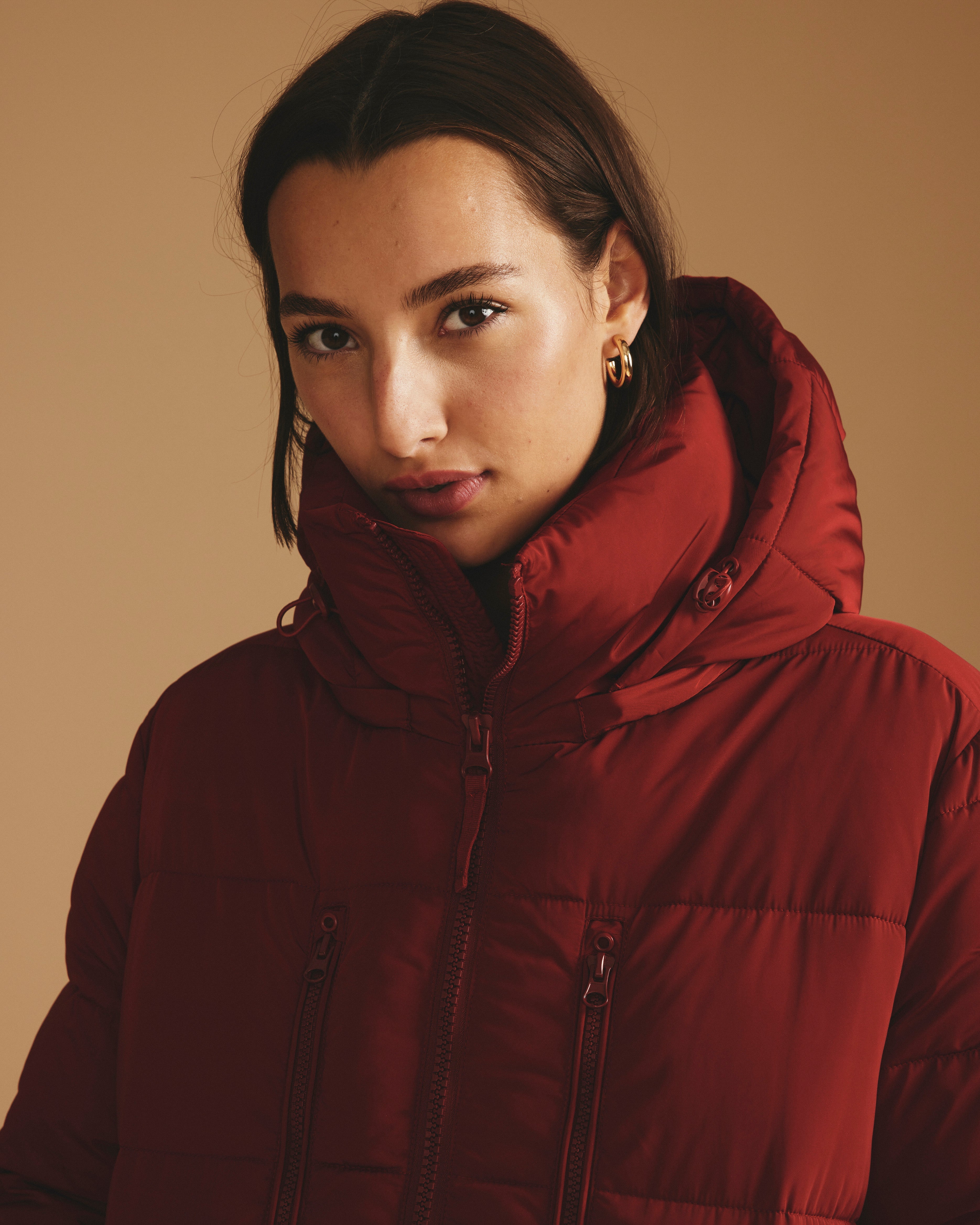 Matterhorn Mid Hooded Puffer - Autumnal Red