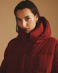 Matterhorn Mid Hooded Puffer - Autumnal Red