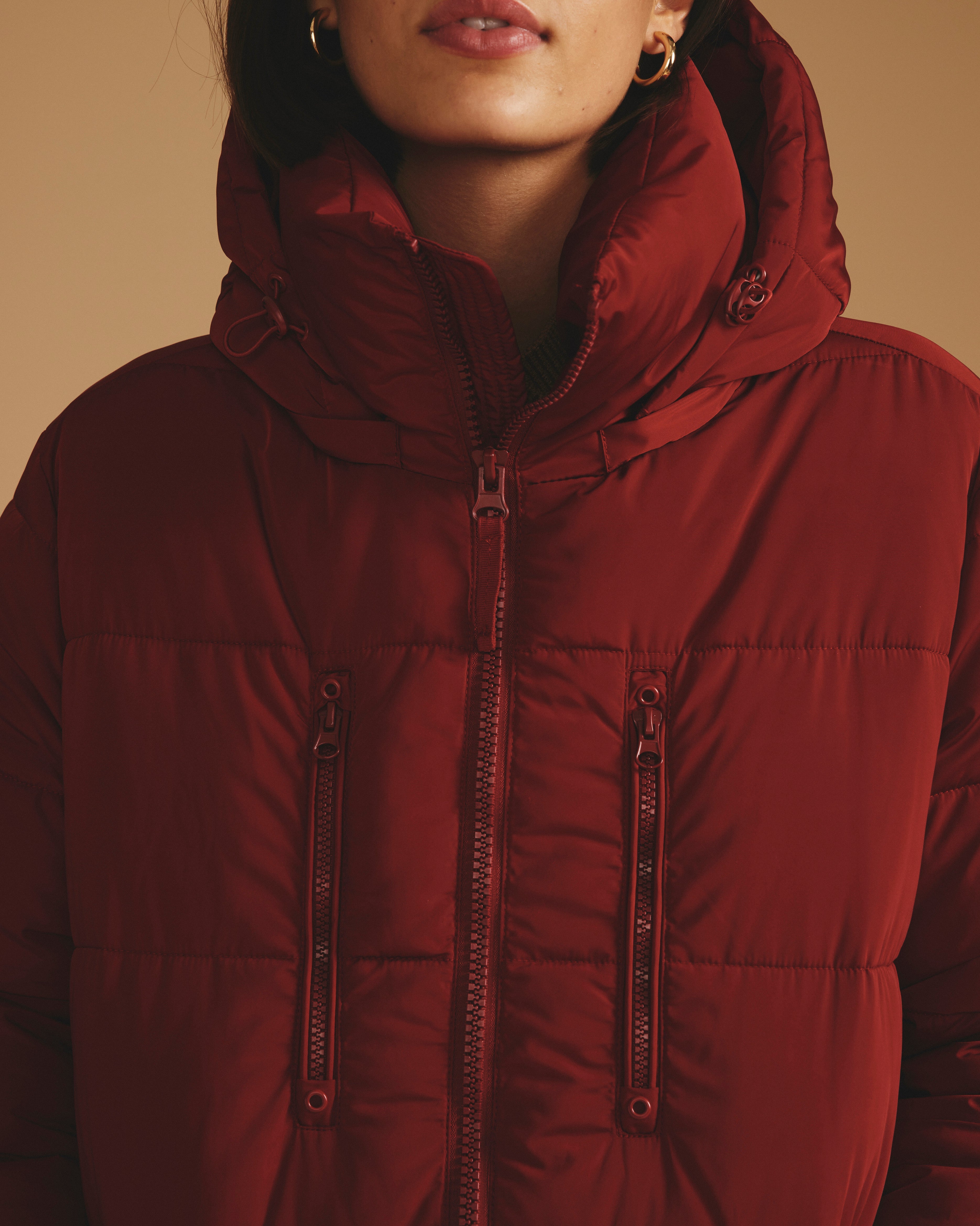 Matterhorn Mid Hooded Puffer - Autumnal Red