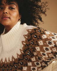 Fair Isle Sweater - Cream Fair Isle