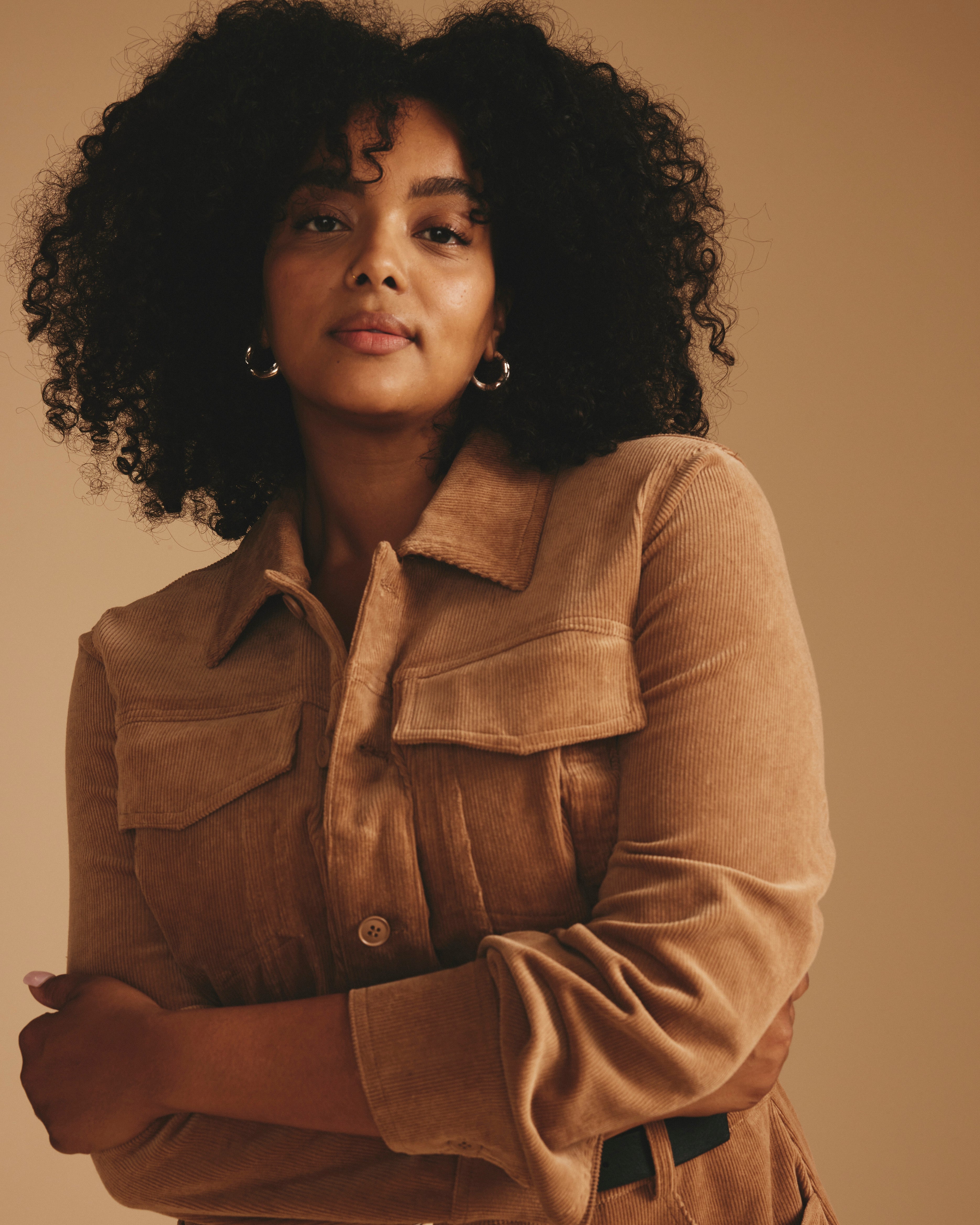 Dakota Corduroy Dress - Classic Camel