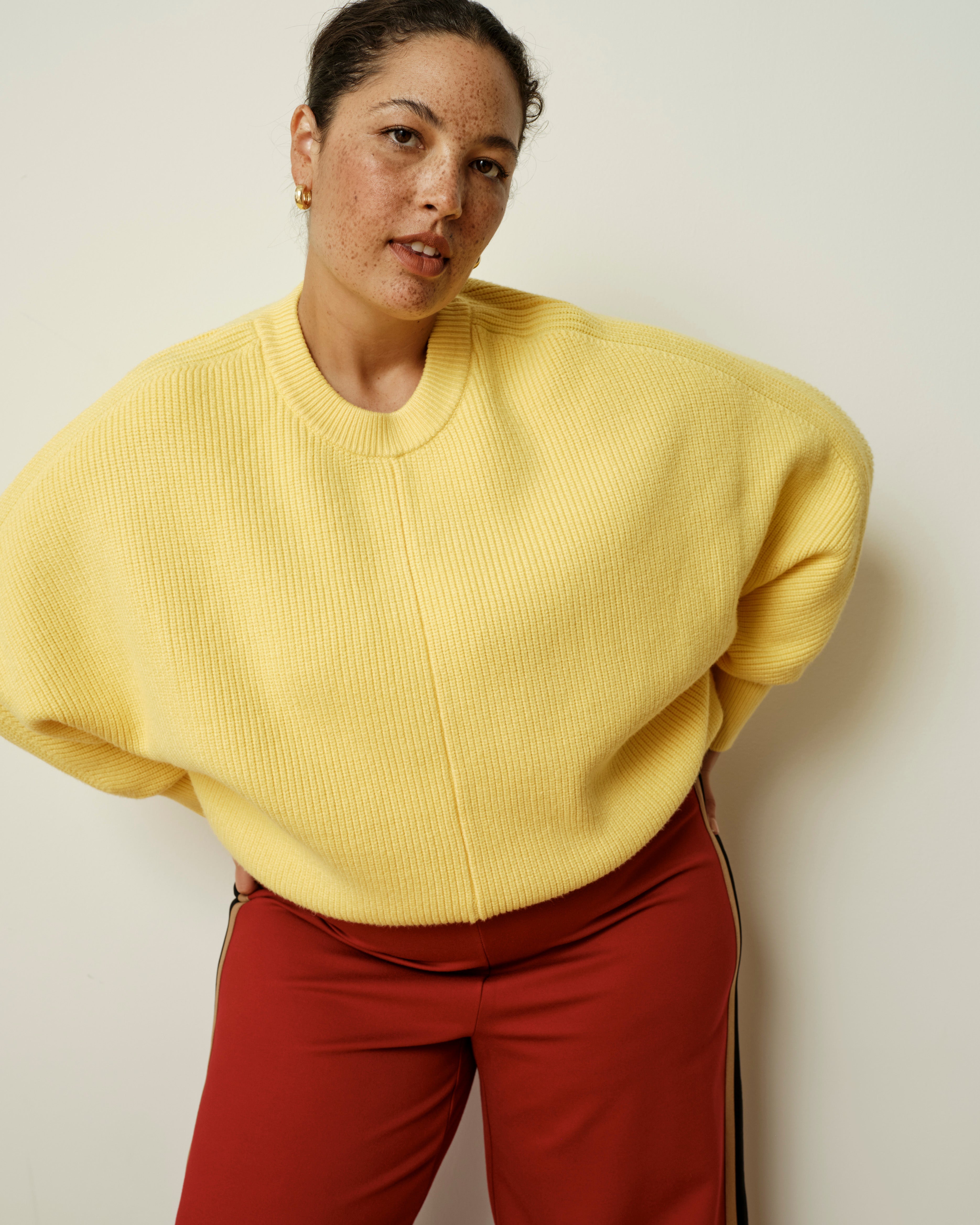 Better-Than-Wool Dolman Sweater - Banana Pudding