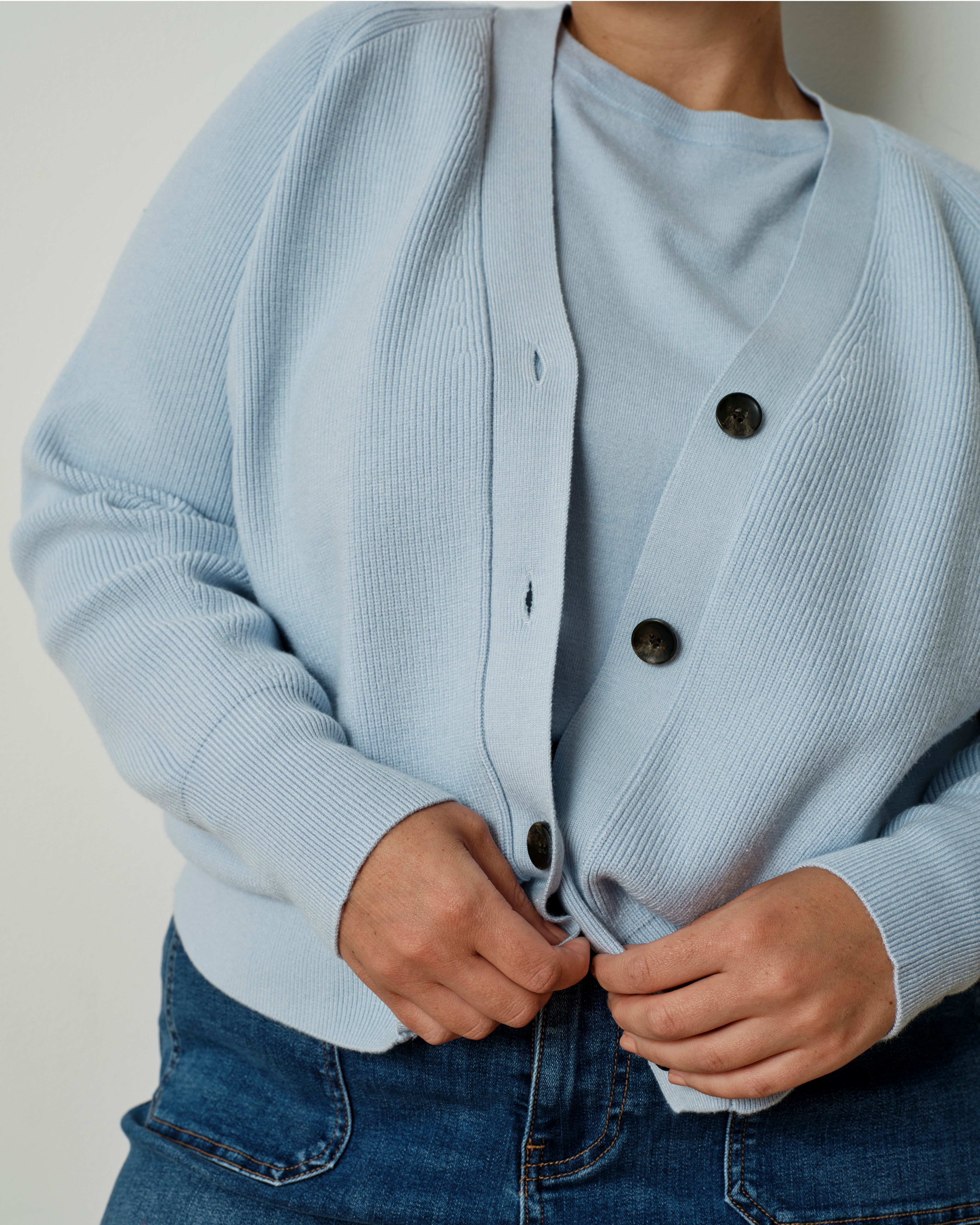 Better-Than-Wool Cardigan - Silver Blue