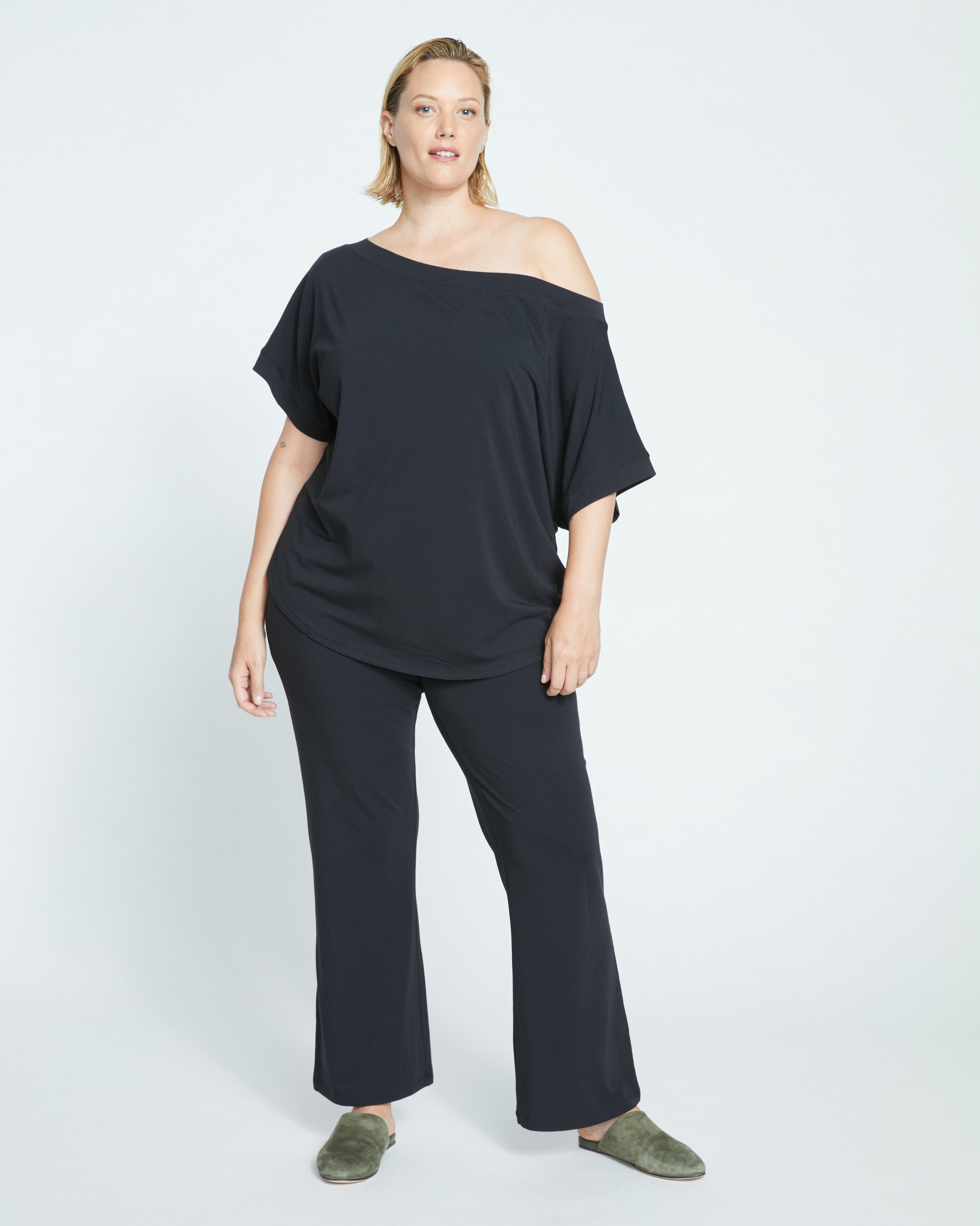 UltimateS Dolci Short Sleeve Top - Black