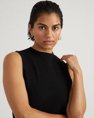 Savvy Double Knit Sweater Dress - Black