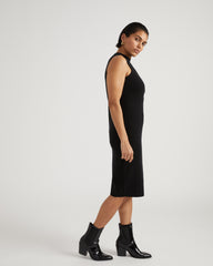 Savvy Double Knit Sweater Dress - Black