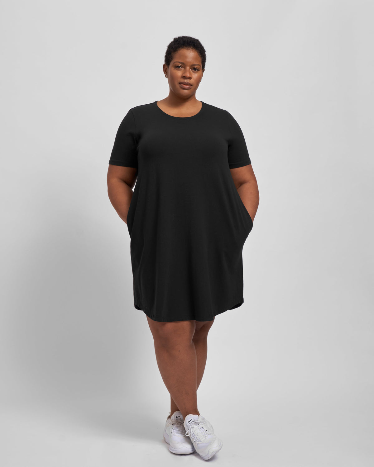 Halie T-Shirt Dress - Black